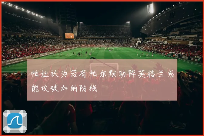 帕杜认为若有帕尔默助阵英格兰或能攻破加纳防线